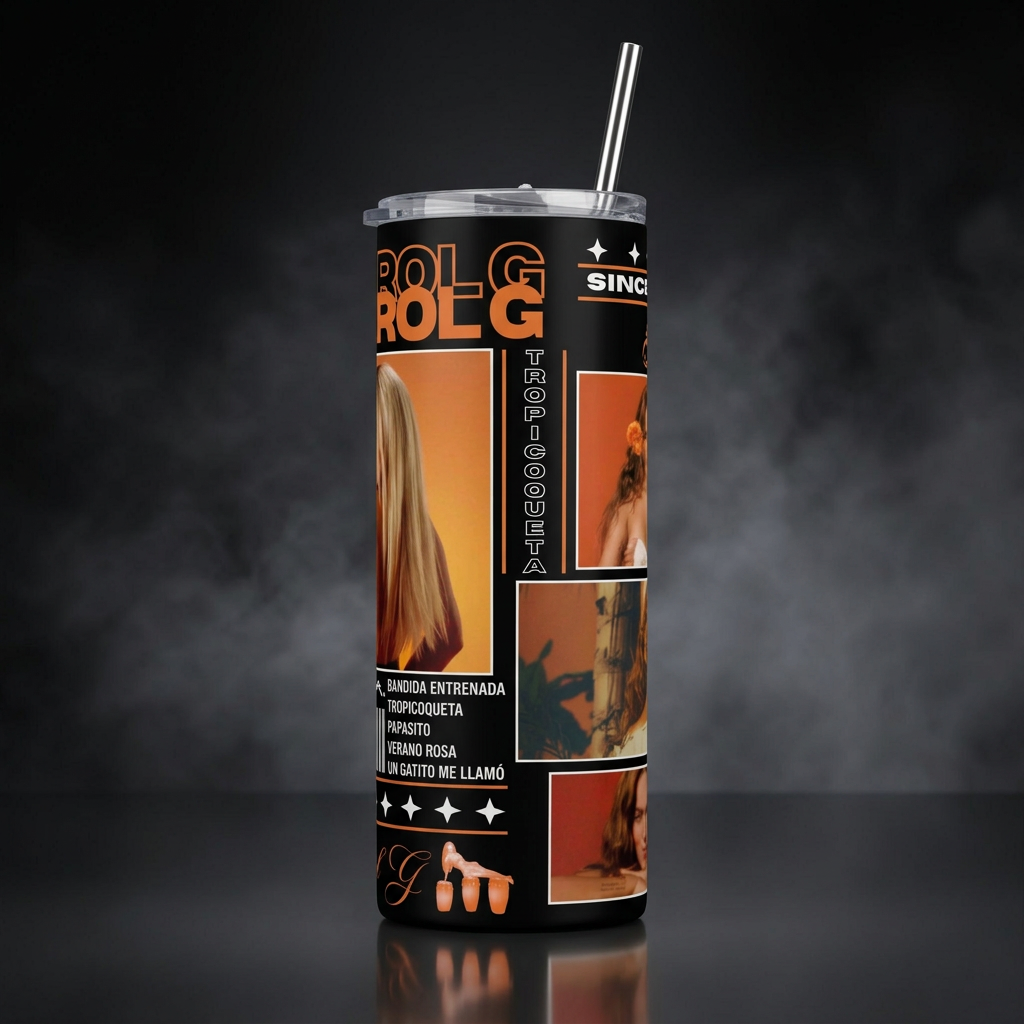Termos Botella De Agua De Karol G Acero Inoxidable De 600 ML