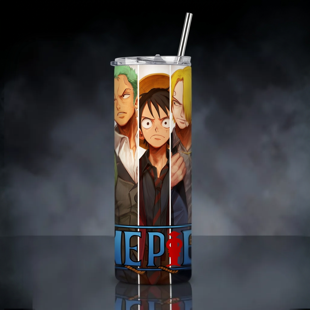 Termos Botella De Agua De One Piece Acero Inoxidable De 600 ML Anime