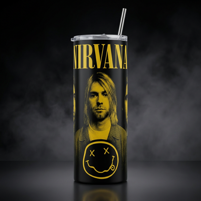 Termos Botella De Agua Nirvana Acero Inoxidable De 600 ML Musica