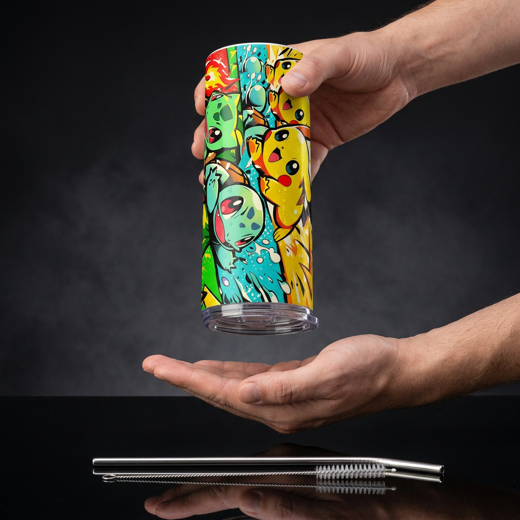 Termo Botella Agua Térmica Acero Inoxidable Pokémon Regalo