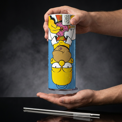 Termo Botella Agua Térmica Acero Inoxidable Homero Los Simpson