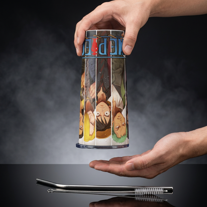 Termos Botella De Agua De One Piece Acero Inoxidable De 600 ML Anime