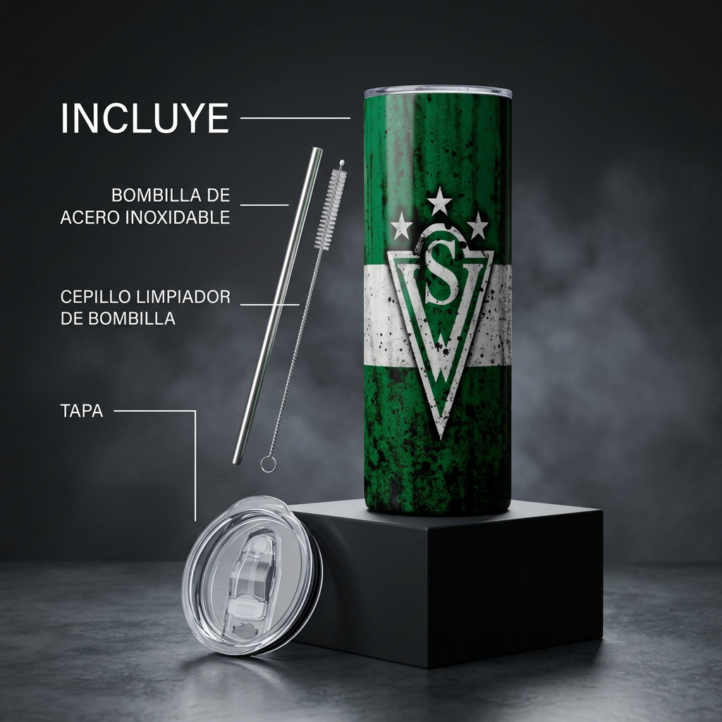 Termo Botella Térmica De Santiago Wanderers Porteños Caturros
