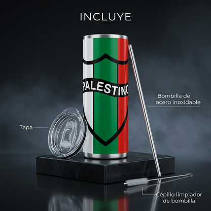 Termo Botella Térmica De Palestino Tino-Tino Los Árabes Futbol