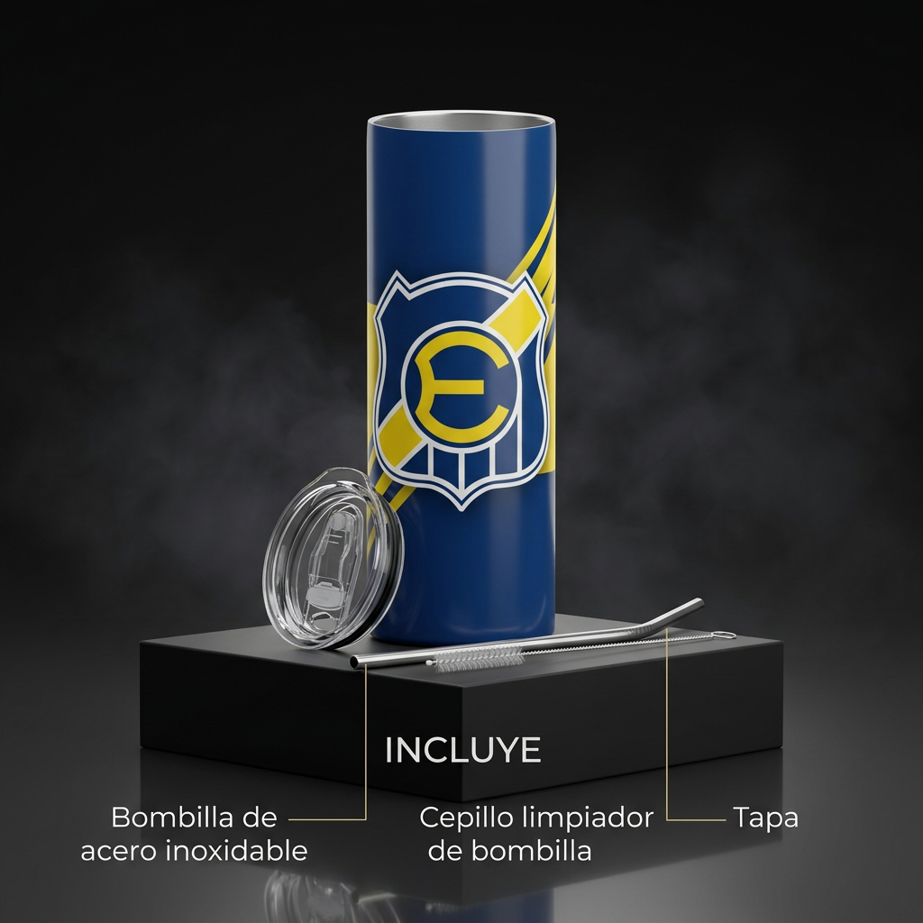 Termo Botella Térmica De Everton De Viña  Ruleteros Fanático