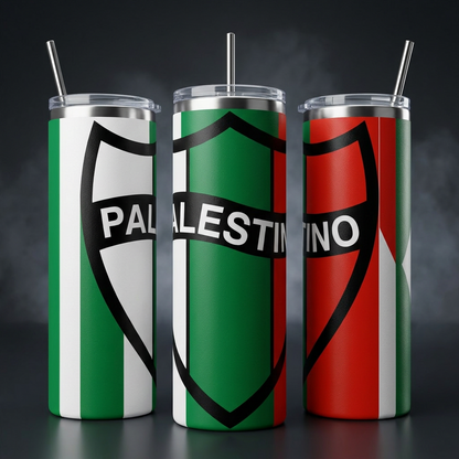 Termo Botella Térmica De Palestino Tino-Tino Los Árabes Futbol