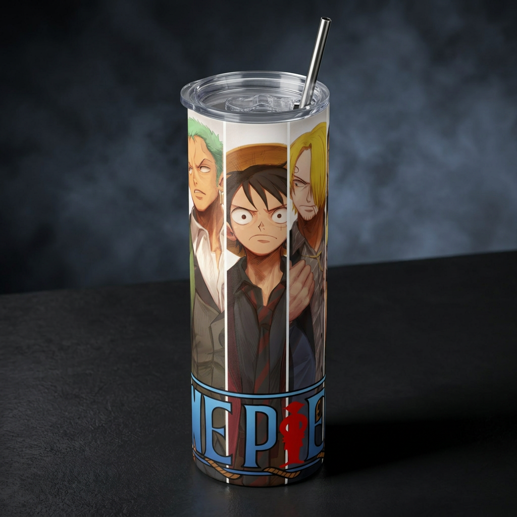 Termos Botella De Agua De One Piece Acero Inoxidable De 600 ML Anime