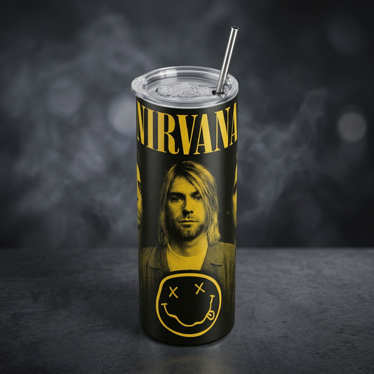 Termos Botella De Agua Nirvana Acero Inoxidable De 600 ML Musica