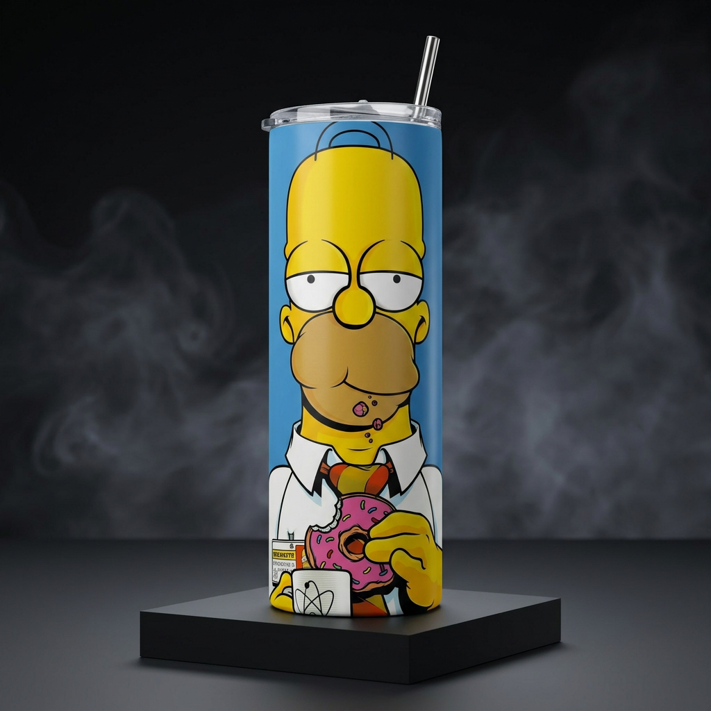 Termo Botella Agua Térmica Acero Inoxidable Homero Los Simpson