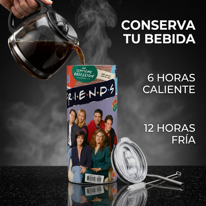 Termo Botella Agua Térmica Acero Inoxidable Friends Serie TV