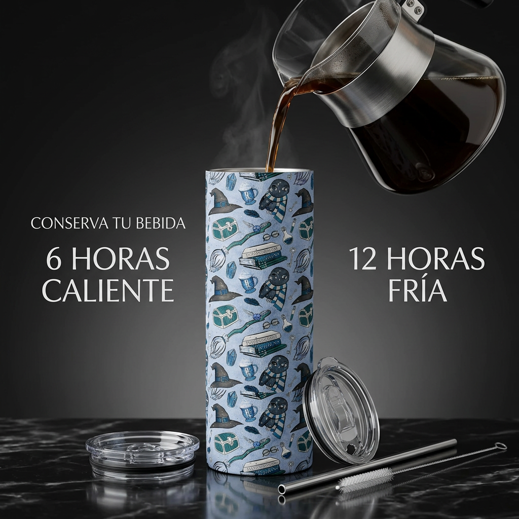 Termos Botella De Agua De Harry Potter Acero Inoxidable De 600 ML