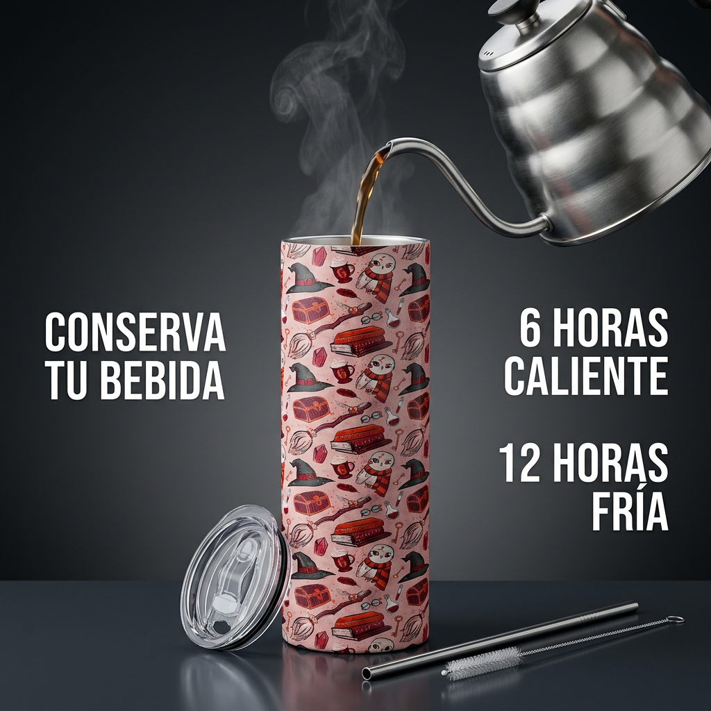 Termos Botella De Agua De Harry Potter Acero Inoxidable De 600 ML