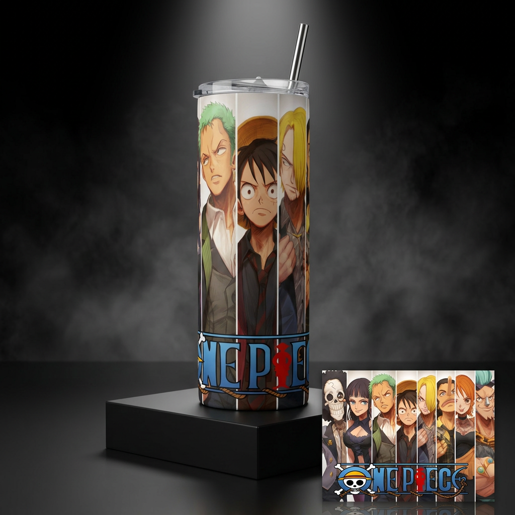 Termos Botella De Agua De One Piece Acero Inoxidable De 600 ML Anime