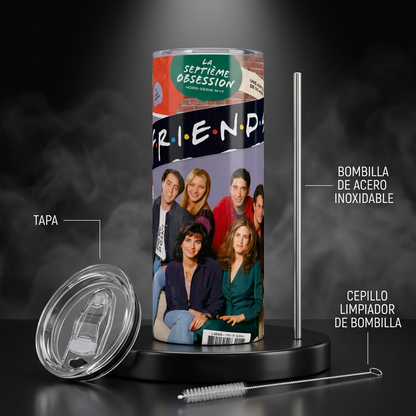 Termo Botella Agua Térmica Acero Inoxidable Friends Serie TV
