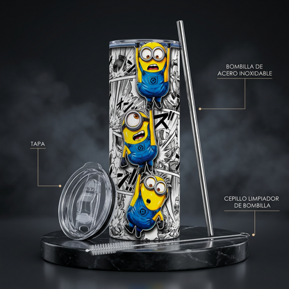 Termo Botella Agua Térmica Acero Inoxidable Los Minions,Pelicula
