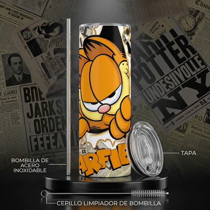 Termos Botella De Agua De Garfield Acero Inoxidable De 600 ML TV