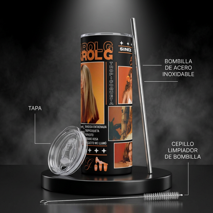 Termos Botella De Agua De Karol G Acero Inoxidable De 600 ML