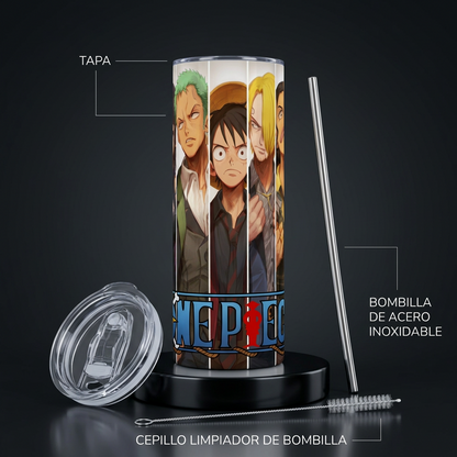 Termos Botella De Agua De One Piece Acero Inoxidable De 600 ML Anime