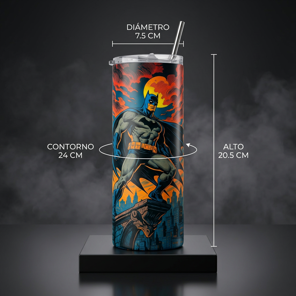 Termo Botella Agua Térmica Acero Inoxidable Batman Comic