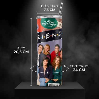 Termo Botella Agua Térmica Acero Inoxidable Friends Serie TV