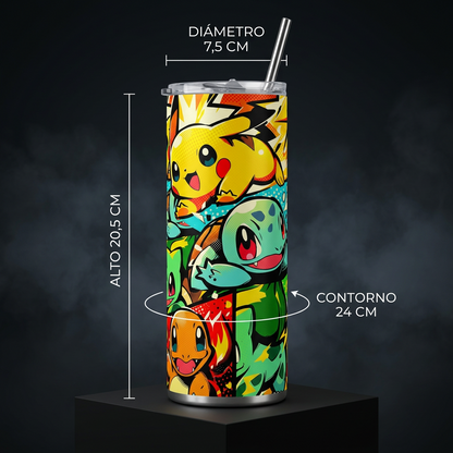 Termo Botella Agua Térmica Acero Inoxidable Pokémon Regalo