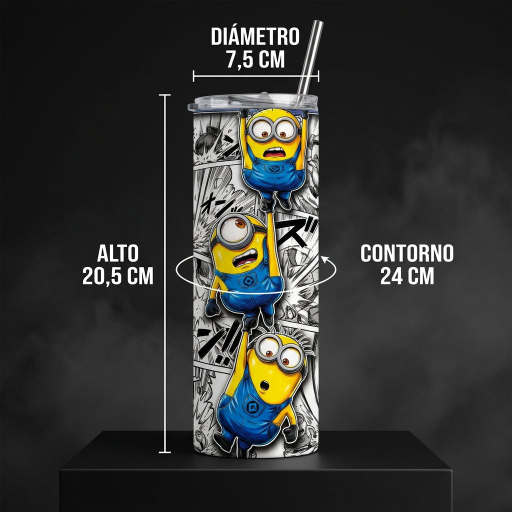 Termo Botella Agua Térmica Acero Inoxidable Los Minions,Pelicula