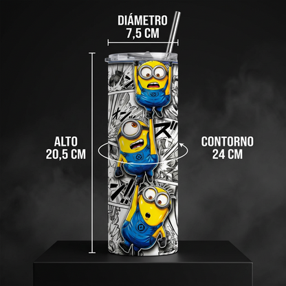 Termo Botella Agua Térmica Acero Inoxidable Los Minions,Pelicula