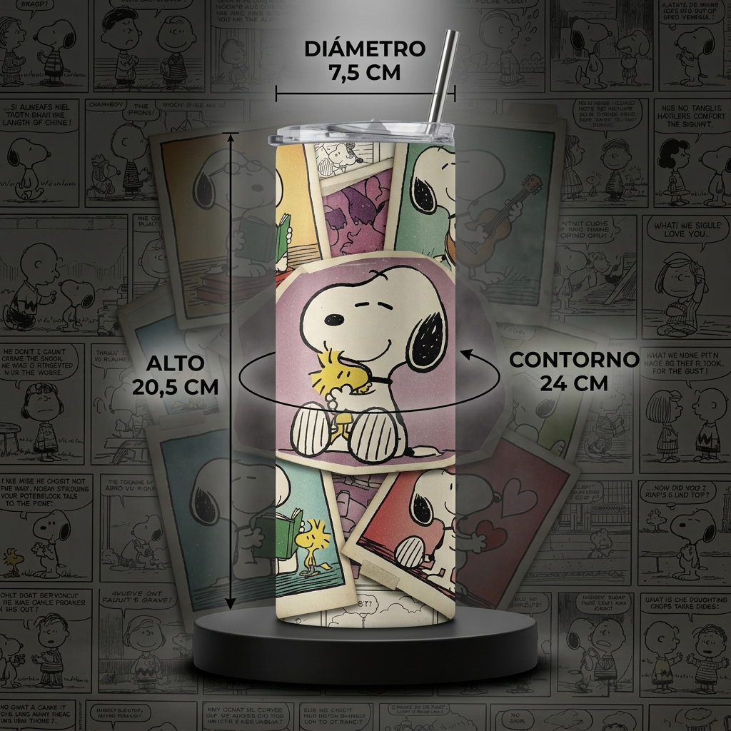 Termo Botella Agua Térmica Acero Inoxidable Snoopy Peanuts