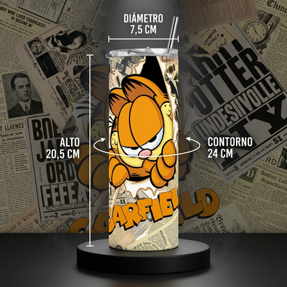 Termos Botella De Agua De Garfield Acero Inoxidable De 600 ML TV