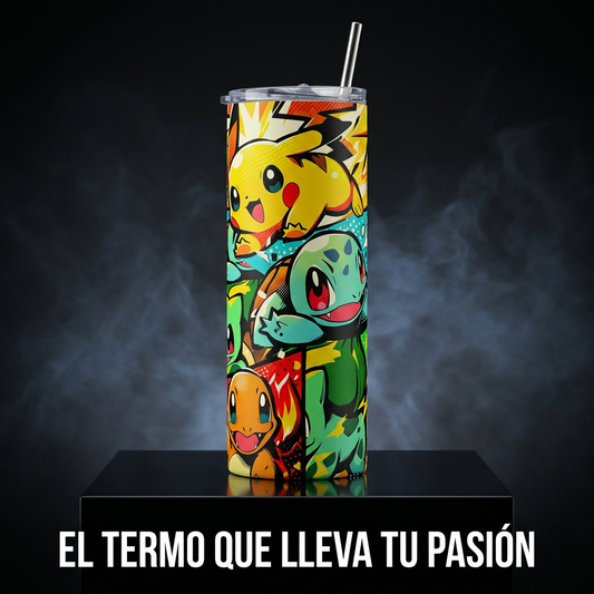 Termo Botella Agua Térmica Acero Inoxidable Pokémon Regalo