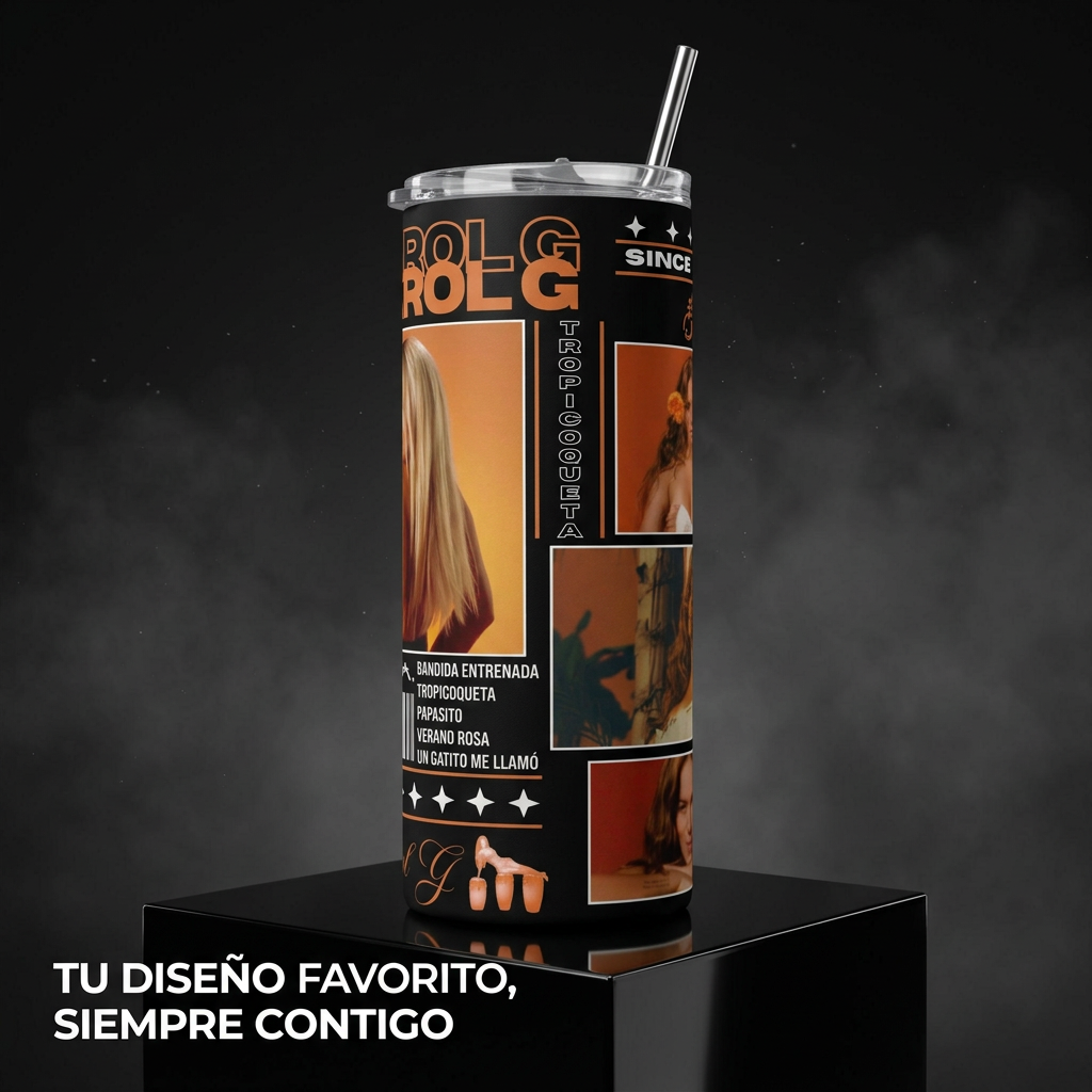 Termos Botella De Agua De Karol G Acero Inoxidable De 600 ML