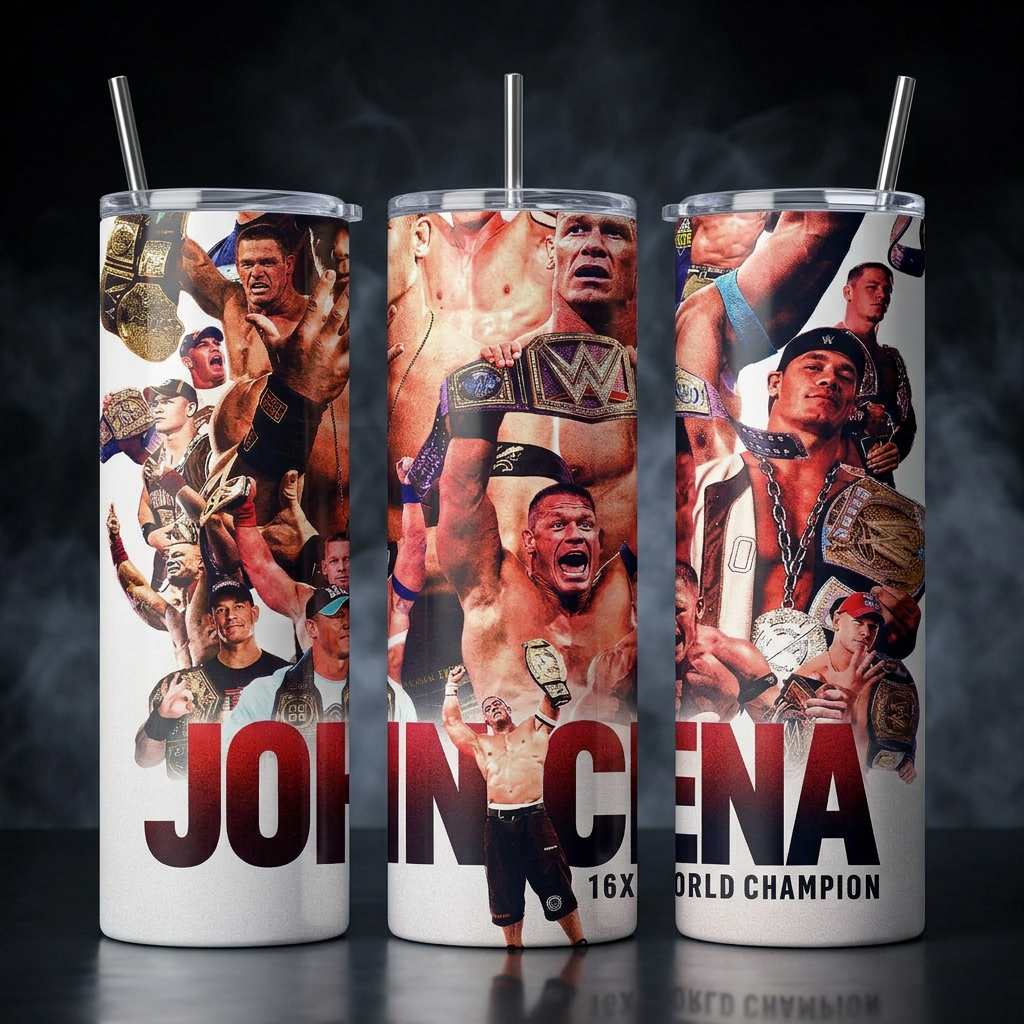 Termos Botella De Agua John Cena Wwe Diseño Lucha Libre