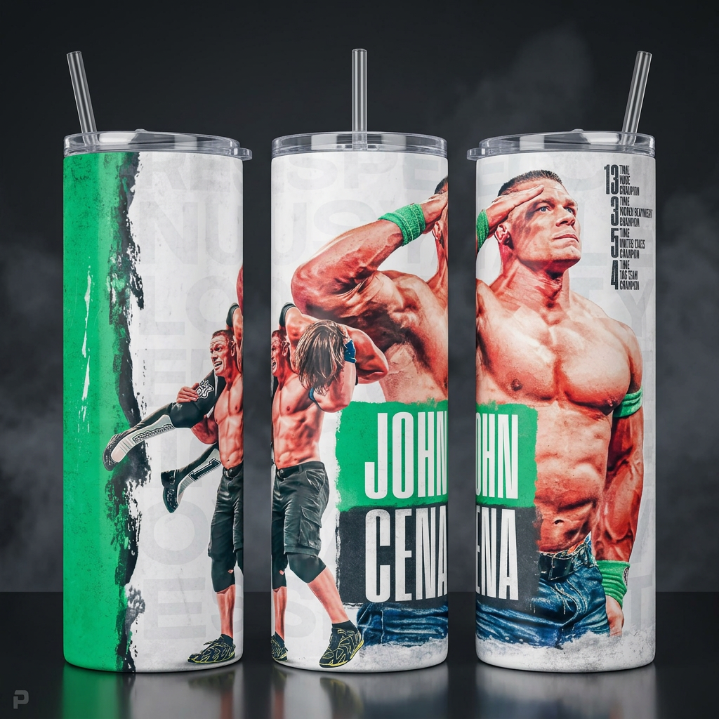 Termos Botella De Agua John Cena Wwe Diseño Lucha Libre