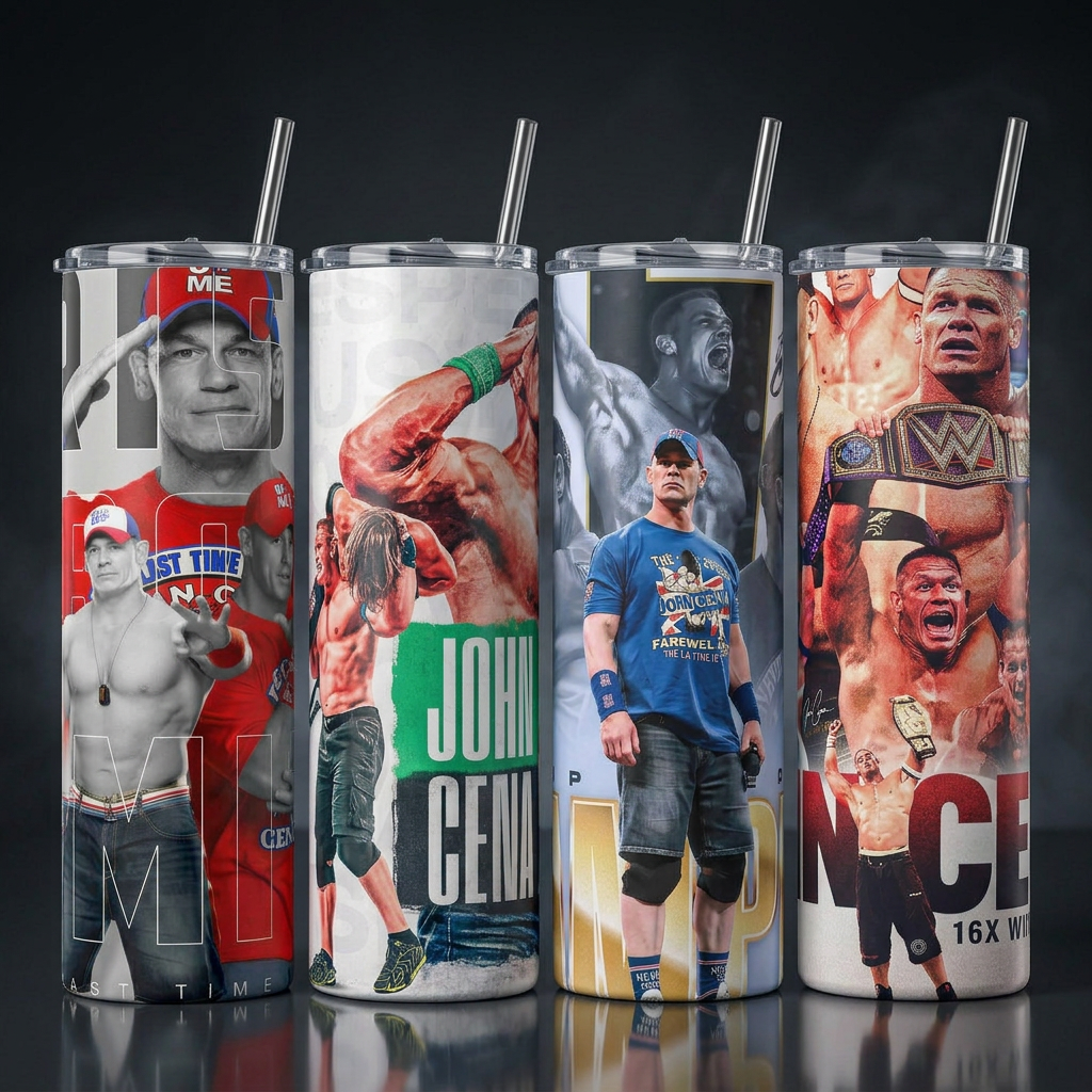 Termos Botella De Agua John Cena Wwe Diseño Lucha Libre
