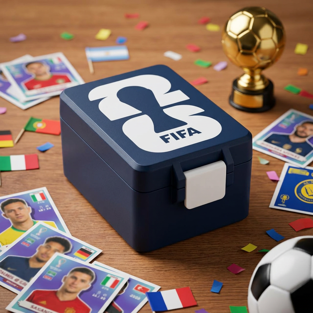 Caja Organizadora Láminas Mundial FIFA Colección Segura