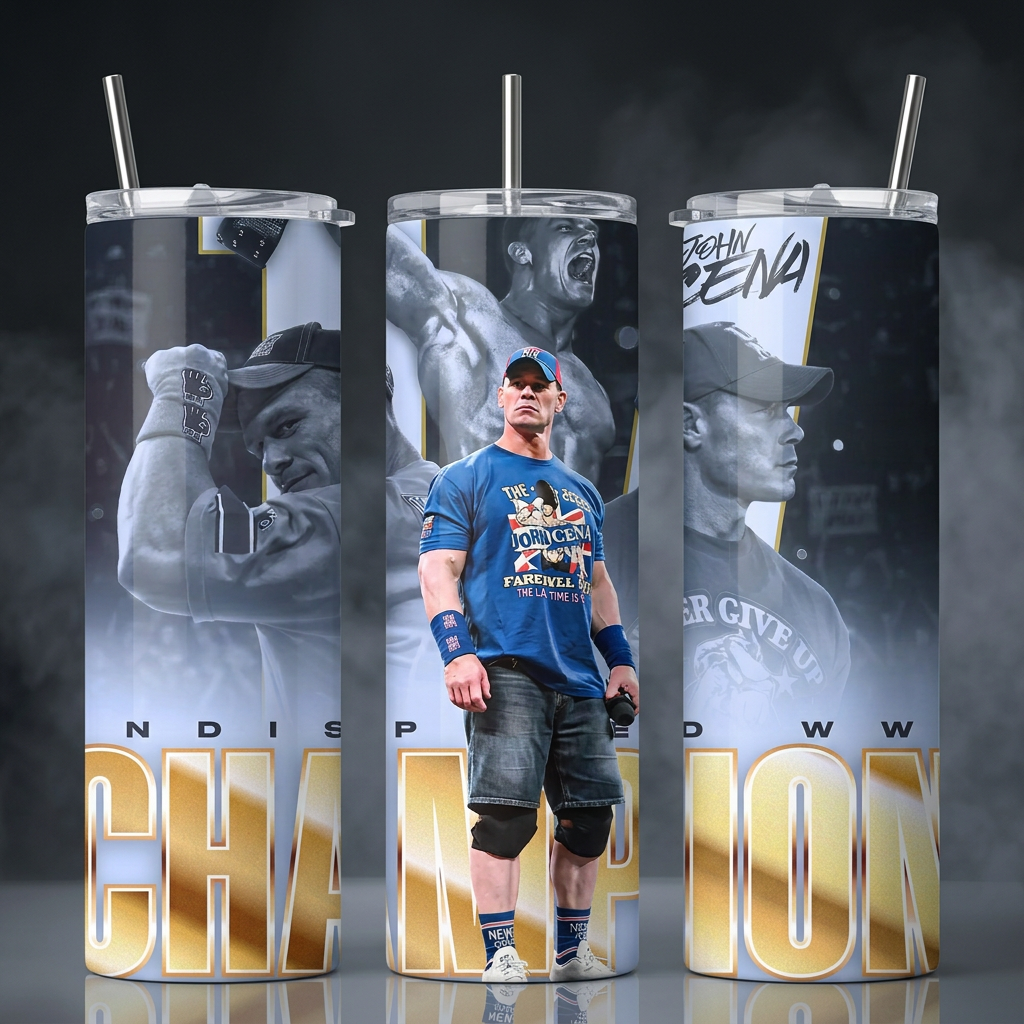 Termos Botella De Agua John Cena Wwe Diseño Lucha Libre
