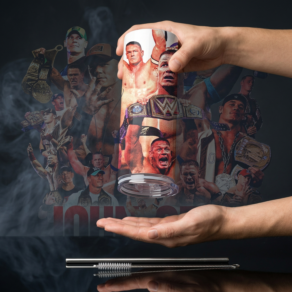 Termos Botella De Agua John Cena Wwe Diseño Lucha Libre