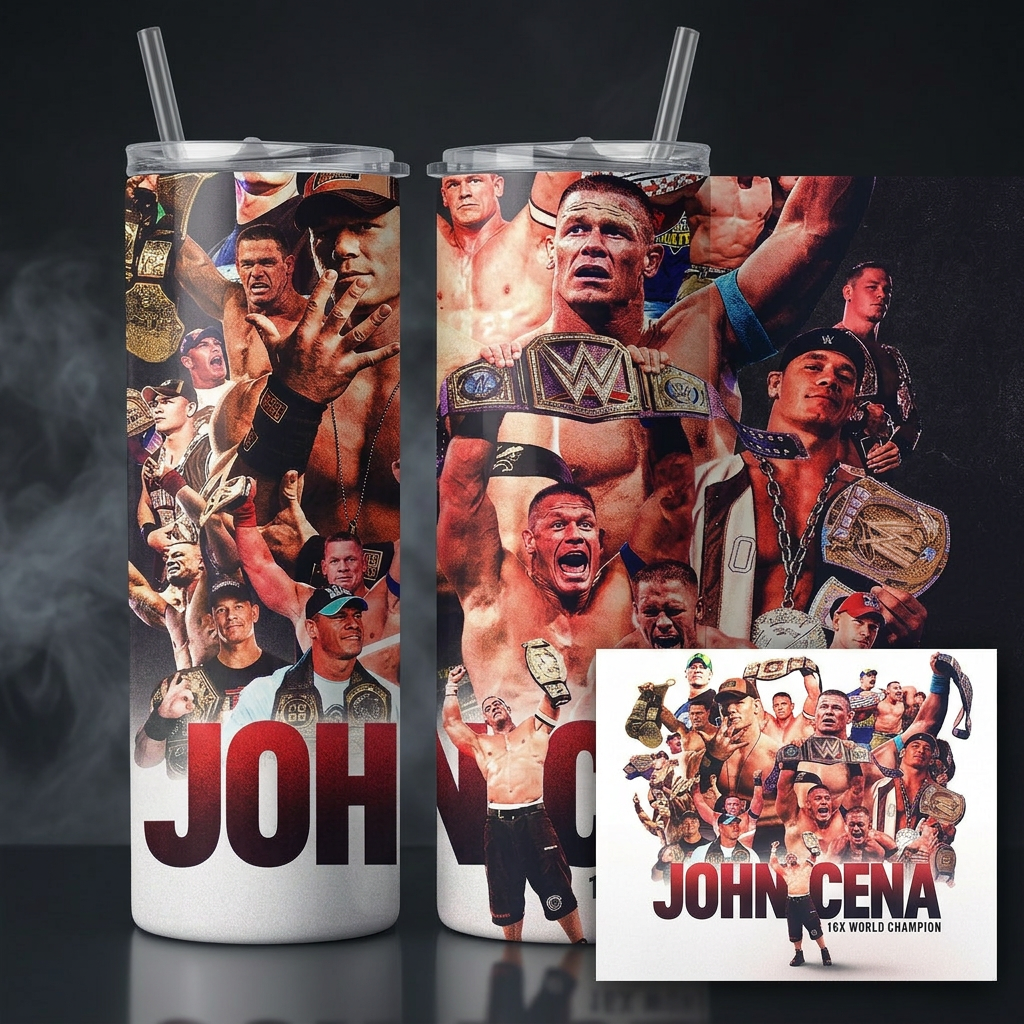 Termos Botella De Agua John Cena Wwe Diseño Lucha Libre
