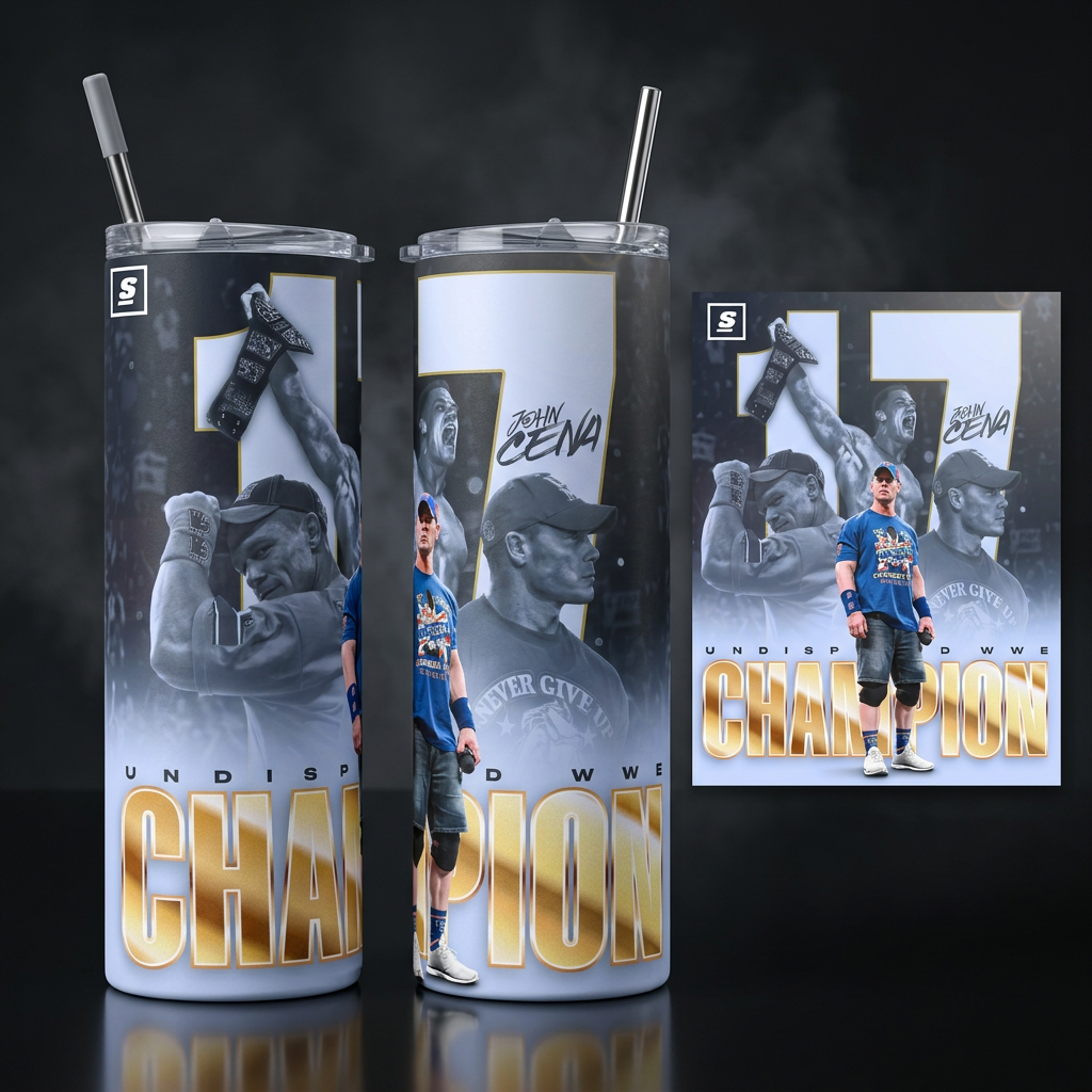 Termos Botella De Agua John Cena Wwe Diseño Lucha Libre