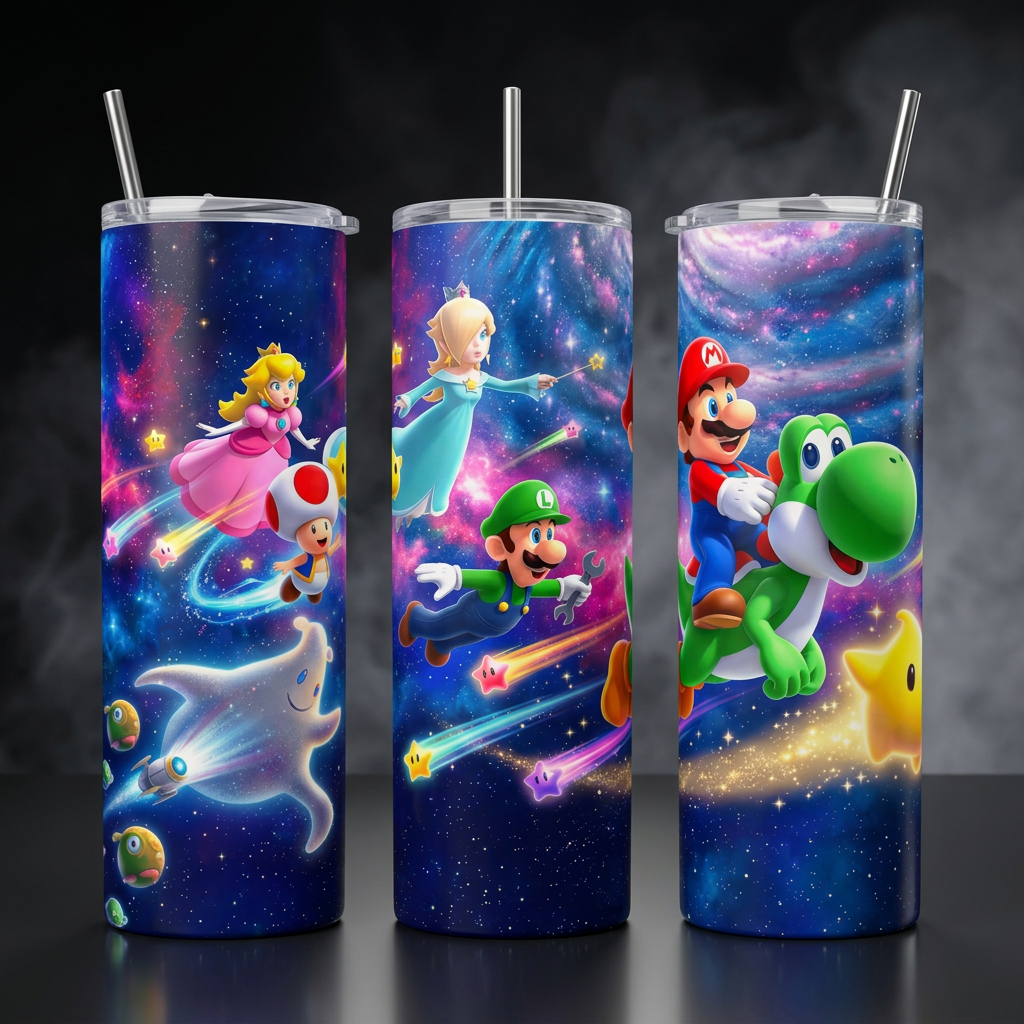 Termos Botella De Agua De Super Mario De Acero Inoxidable De 600 ML