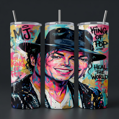 Termos Botella De Agua Musical De Michael Jackson De Acero Inoxidable De 600 ML
