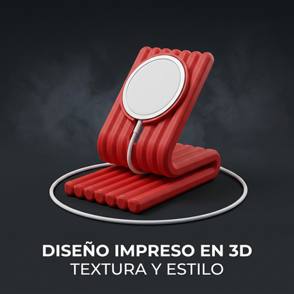 Cargador Magnético Con Soporte De Celular Para El Hogar