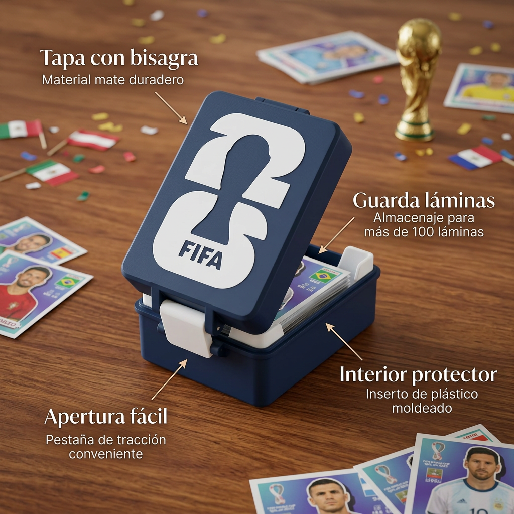 Caja Organizadora Láminas Mundial FIFA Colección Segura