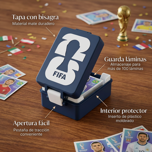 Caja Organizadora Láminas Mundial FIFA Colección Segura