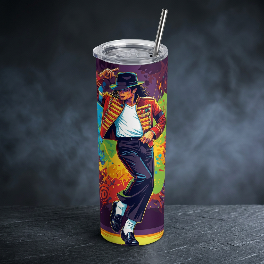 Termos Botella De Agua De Michael Jackson De Acero Inoxidable De 600 ML El Rey Del Pop