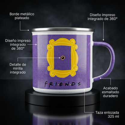 Pack De Friends Serie Termo, Mousepad Y Taza Enlozada Regalo