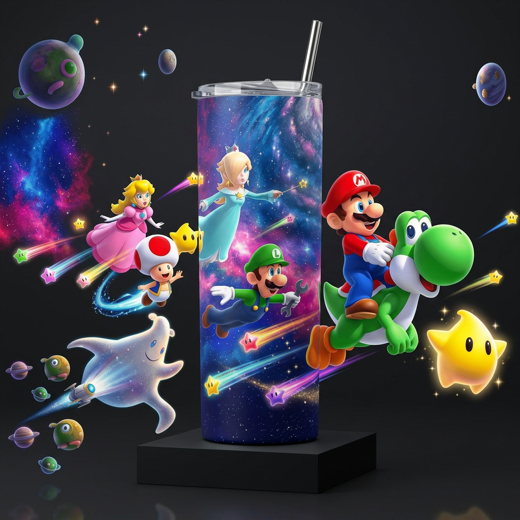 Termos Botella De Agua De Super Mario De Acero Inoxidable De 600 ML