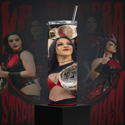 Termos Botella De Agua De Stephanie Vaquer De Acero Inoxidable De 600 ML WWE La Primera
