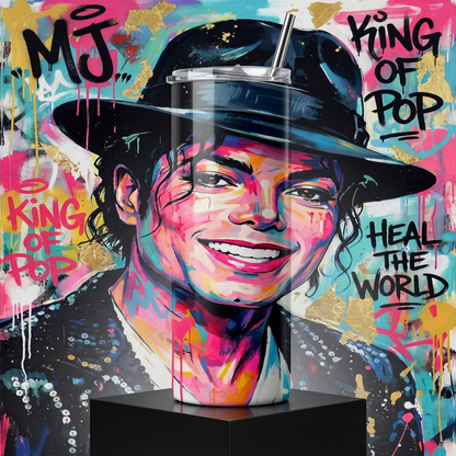 Termos Botella De Agua Musical De Michael Jackson De Acero Inoxidable De 600 ML