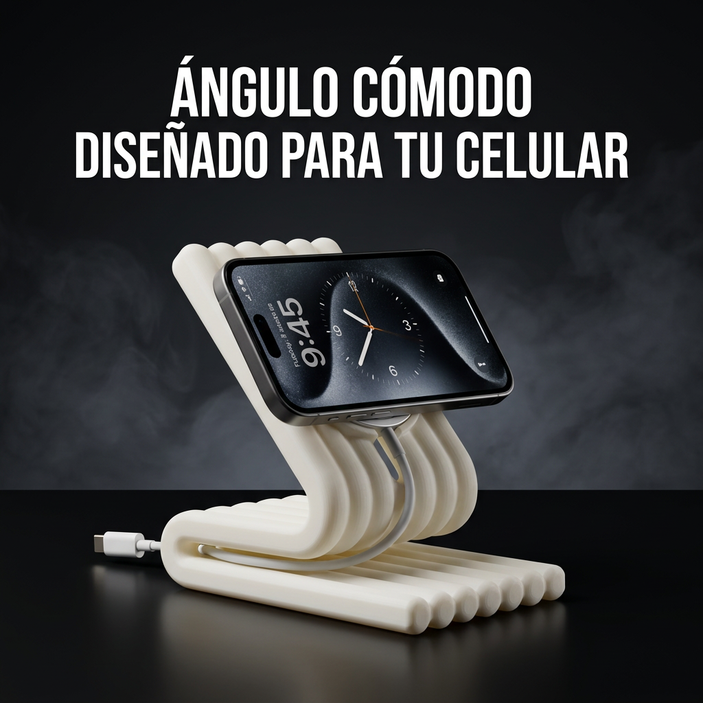 Cargador Magnético Con Soporte De Celular Para El Hogar